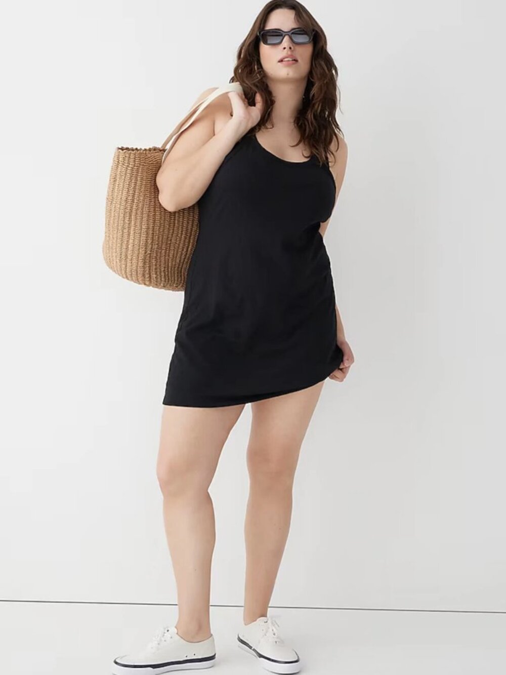NWOT J. Crew Relaxed Tank Dress in Slub Cotton